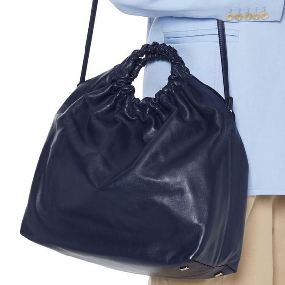 The Row XL Double Circle Lambskin Leather Tote - Picture 10 of 14